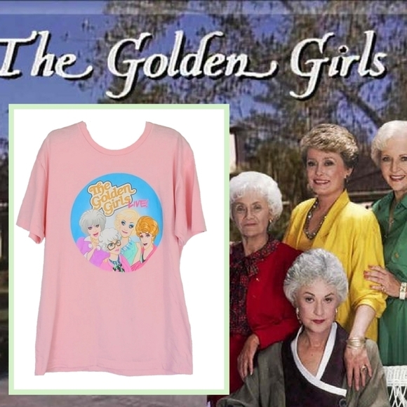Saucy Golden Girls T-Shirt Tee - Pink - Picture 1 of 7